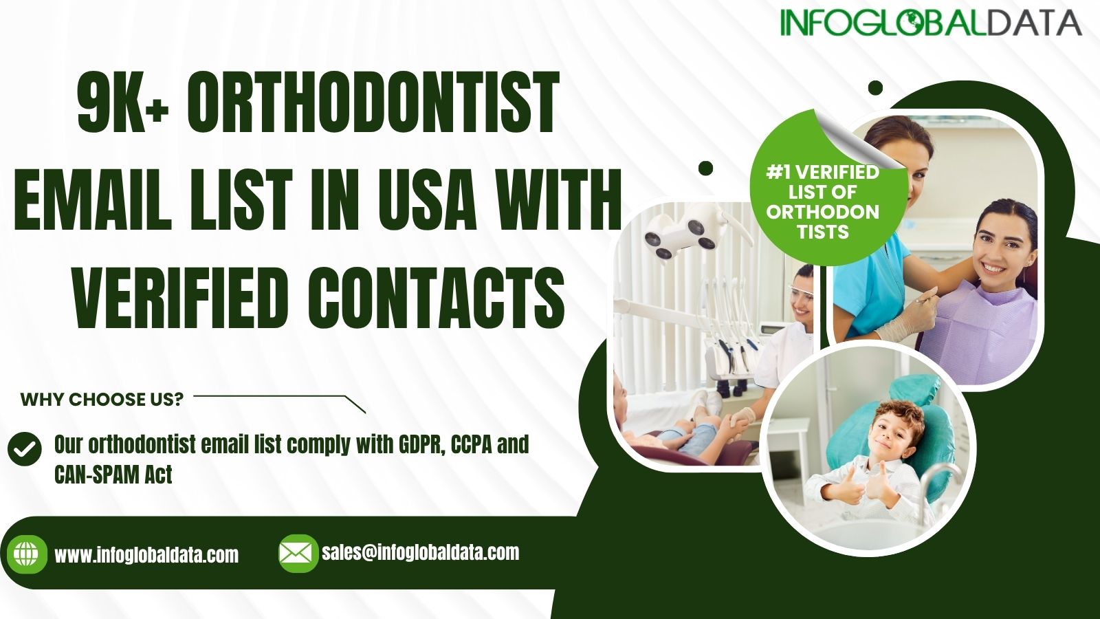 Reach Orthodontic Specialists with InfoGlobalData’s Verified Orthodontists Email List