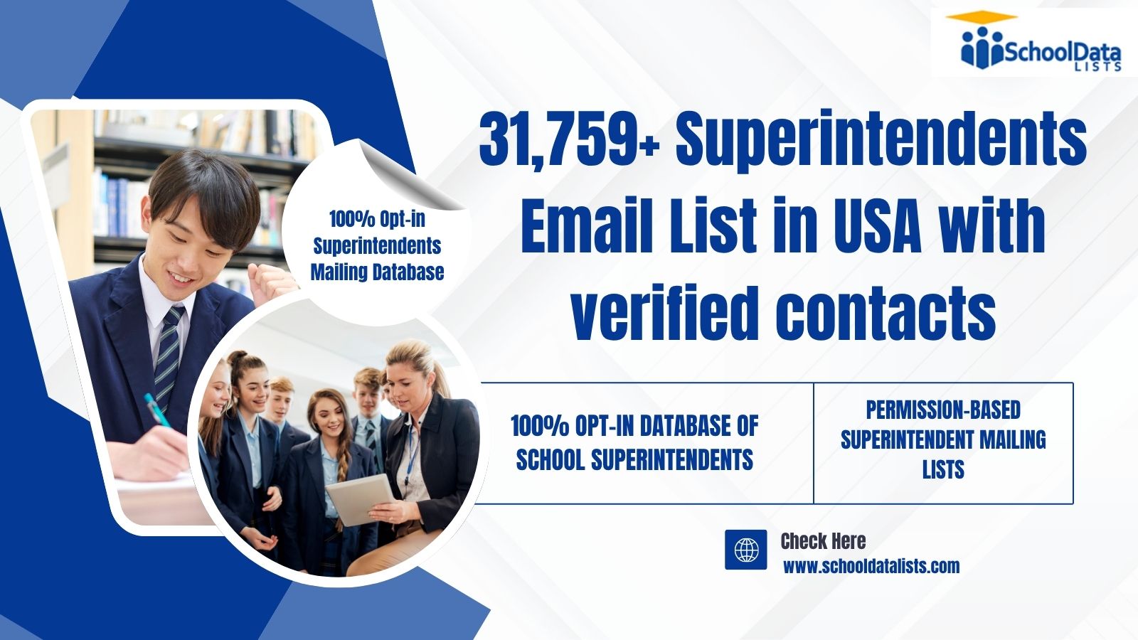 Reach Key Decision-Makers in School Districts with a Superintendents Contact Database