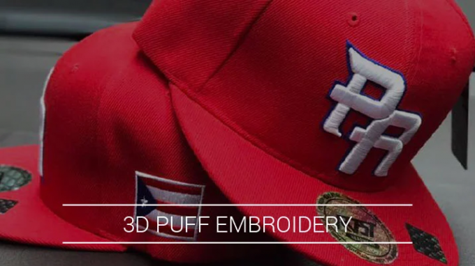 3D Puff Embroidery Digitizing In Canada