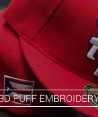 3D Puff Embroidery Digitizing In Canada