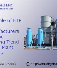 The Role of ETP Plant Manufacturers and the Growing Trend of ETP Plant Rentals