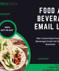 Discover enriched and actionable Food and Beverage Email List to target sales-ready prospects
