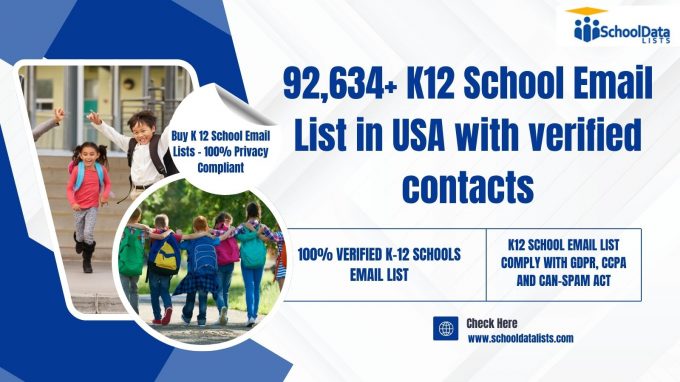 Connect with Educators and Administrators Through a K12 Email Database