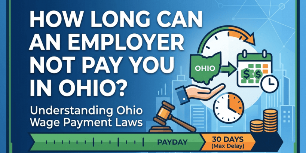 How long can an employer not pay you in Ohio?