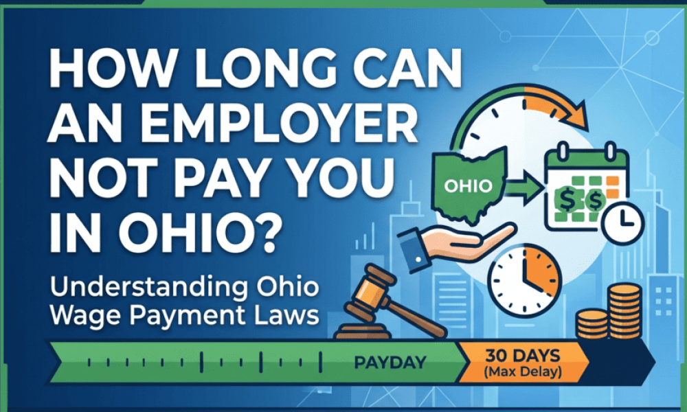 How long can an employer not pay you in Ohio