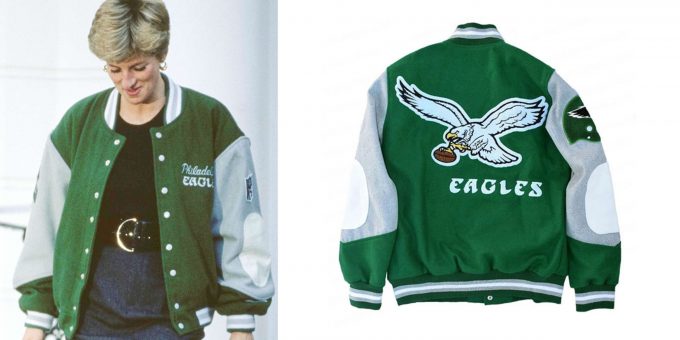 Princess Diana in Eagles Jacket